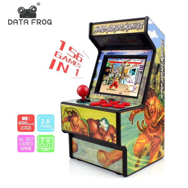 Retro Mini Arcade 16 Bit Game Player Built-in 156 Classic Games - Komickonn