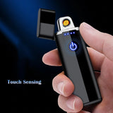 Metal Electric Usb Rechargeable Lighter - Komickonn