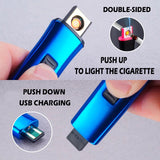 Metal Electric Usb Rechargeable Lighter - Komickonn