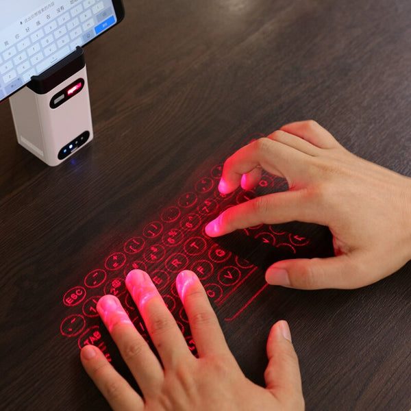 Mini Portable Bluetooth Virtual Laser Keyboard Wireless Projection - Komickonn