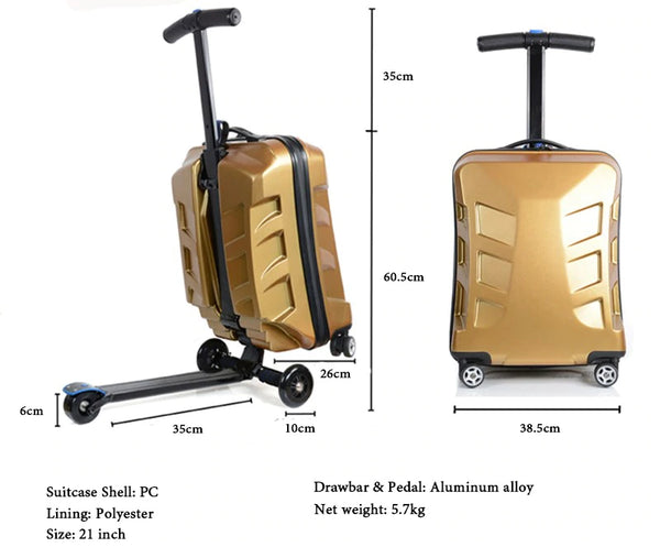 3 In 1 Scooter Suitcase - Komickonn