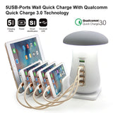 Multi Port Quick Charger 3.0 Mushroom Lamp - Komickonn