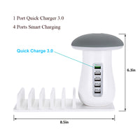 Multi Port Quick Charger 3.0 Mushroom Lamp - Komickonn