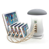 Multi Port Quick Charger 3.0 Mushroom Lamp - Komickonn