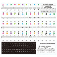 Removable Piano Key Stickers - Komickonn