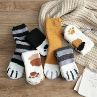 Cat Claws Cute Thick Warm Sleep Floor Socks - Komickonn