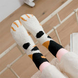 Cat Claws Cute Thick Warm Sleep Floor Socks - Komickonn