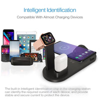 4 in 1 Wireless Charging Dock Station For Apple Watch iPhone - Komickonn