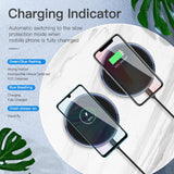 10W Qi Wireless Charger For iPhone X/XS Max XR 8 Plus Mirror Wireless Charging Pad For Samsung S9 S10+ Note 9 8 - Komickonn