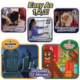 Christmas Halloween Laser window Projector 12 Movies - Komickonn