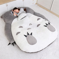 1.5x2.0m My Neighbor Totoro Tatami Sleeping Double Bed Beanbag Sofa For Audlt Warm Cartoon Totoro Tatami Sleeping Bag Mattress - Komickonn