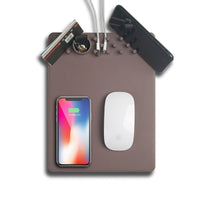 Newest QI Wireless Charging Mousepad Mouse Pad Phone Holder Stand Chargers For iPhone X 8Plus For Samsung Note 8 S8 S7 - Komickonn