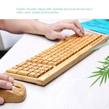 Handcrafted Wireless Bamboo PC Keyboard and Mouse Combo - Komickonn