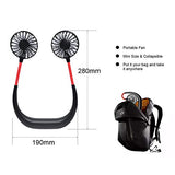 Hanging Neck Fan - Hand Free Portable Neck Sports Fan - Komickonn