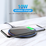 10W Qi Wireless Charger For iPhone X/XS Max XR 8 Plus Mirror Wireless Charging Pad For Samsung S9 S10+ Note 9 8 - Komickonn