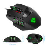 Rocketek USB Gaming Mouse 16400DPI 19 buttons ergonomic programmable - Komickonn