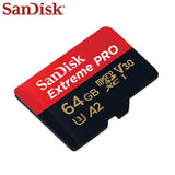 Original Sandisk Extreme Pro Micro SD Card up to 170MB/s A2 V30 U3 64GB 128GB Sandisk TF Card Memory Card With SD Adapter - Komickonn