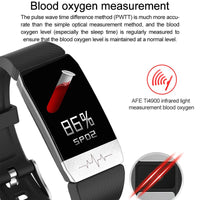 T1 Smart Watch Band With Temperature Immune Measure ECG Heart Rate Blood Pressure Monitor Weather Forecast Drinking Remind - Komickonn