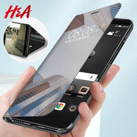 Luxury Smart Mirror Flip Phone Case For Samsung Galaxy S10E S10 S9 S8 Plus Cover  Cover - Komickonn