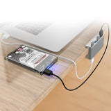 USB Hub USB 3.0 HUB Charging Hub Professional Clip Design Aluminum Alloy 4 Ports Portable Size Travel Station - Komickonn