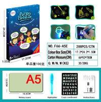 Glow Light Tablet Draw With Light Fun And Developing Toy - Komickonn