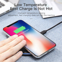 10W Qi Wireless Charger For iPhone X/XS Max XR 8 Plus Mirror Wireless Charging Pad For Samsung S9 S10+ Note 9 8 - Komickonn