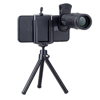 Mobile Phone Lens for iPhone Samsung Smartphones Universal Clip Telefon Camera Lens with Tripod - Komickonn