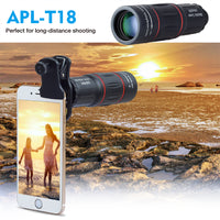 Mobile Phone Lens for iPhone Samsung Smartphones Universal Clip Telefon Camera Lens with Tripod - Komickonn