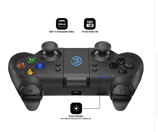 GameSir T1 Bluetooth Android Controller/USB wired PC Gamepad/Controller for PS3 - Komickonn
