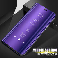 Luxury Smart Mirror Flip Phone Case For Samsung Galaxy S10E S10 S9 S8 Plus Cover  Cover - Komickonn