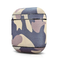Camouflage Leather Earphone Case For Apple Airpods - Komickonn