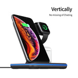 3 In 1 Mobile Phone Watch Headset Wireless Charger Stand For iPhone Airpods iWatch 1 2 3 4 Wireless Charging - Komickonn