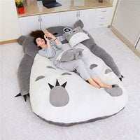 1.5x2.0m My Neighbor Totoro Tatami Sleeping Double Bed Beanbag Sofa For Audlt Warm Cartoon Totoro Tatami Sleeping Bag Mattress - Komickonn