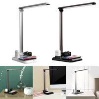 LED Table Desk Lamp 4 in 1 Qi Wireless Charger For Mobile Phone Watch Earphone HOt - Komickonn