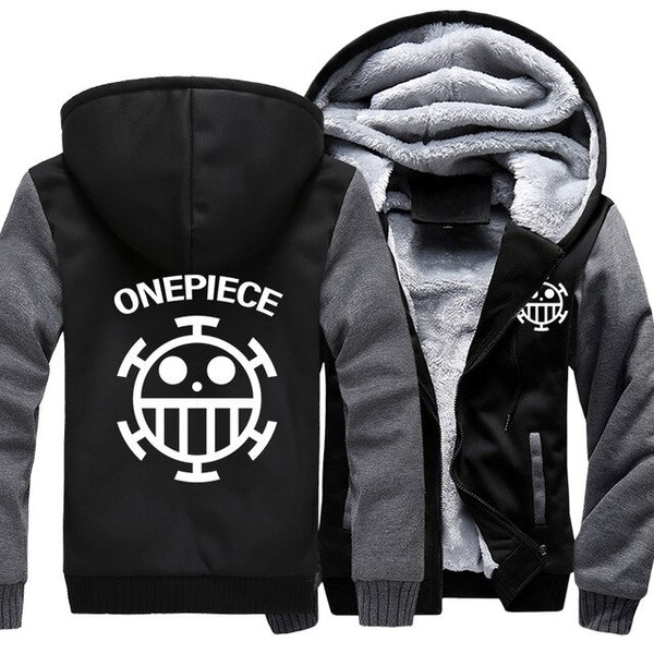 One Piece Luffy Men Hoodies Zipper Jacket - Komickonn