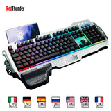 RedThunder K900 RGB Gaming Keyboard Mechanical Similar Russian Spanish French Multilingual Metal Cover for Tablet Desktop - Komickonn