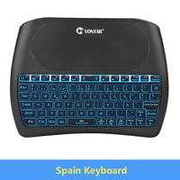 Backlight 2.4GHz Wireless Air Mouse D8 Pro English Russian Spanish D8 Plus Mini Keyboard i8 Touchpad Controller for Android BOX - Komickonn