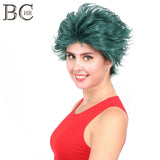 Anime Cosplay Deku  Dark Green Synthetic Wig - Komickonn