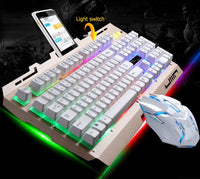 ALLOYSEED 104 keys Backlight Wired Gaming Keyboard Mouse Set Mechanical Keyboard Durable USB Keyboards Mice Combos For PC Laptop - Komickonn