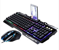 ALLOYSEED 104 keys Backlight Wired Gaming Keyboard Mouse Set Mechanical Keyboard Durable USB Keyboards Mice Combos For PC Laptop - Komickonn