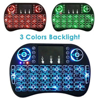 Backlit i8 Mini Wireless Keyboard 2.4GHz Air Mouse with Touchpad Remote Control Air Mouse I8 for Andriod TV Box PC RCLI8 - Komickonn