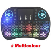 Backlit i8 Mini Wireless Keyboard 2.4GHz Air Mouse with Touchpad Remote Control Air Mouse I8 for Andriod TV Box PC RCLI8 - Komickonn